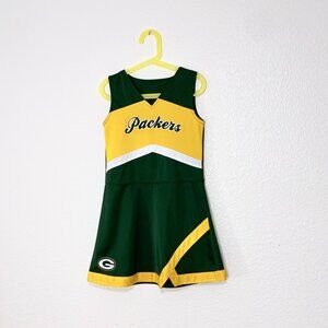 NFL Team Apparel Green Bay Packers Kid's Cheerleading Dress Size 6X